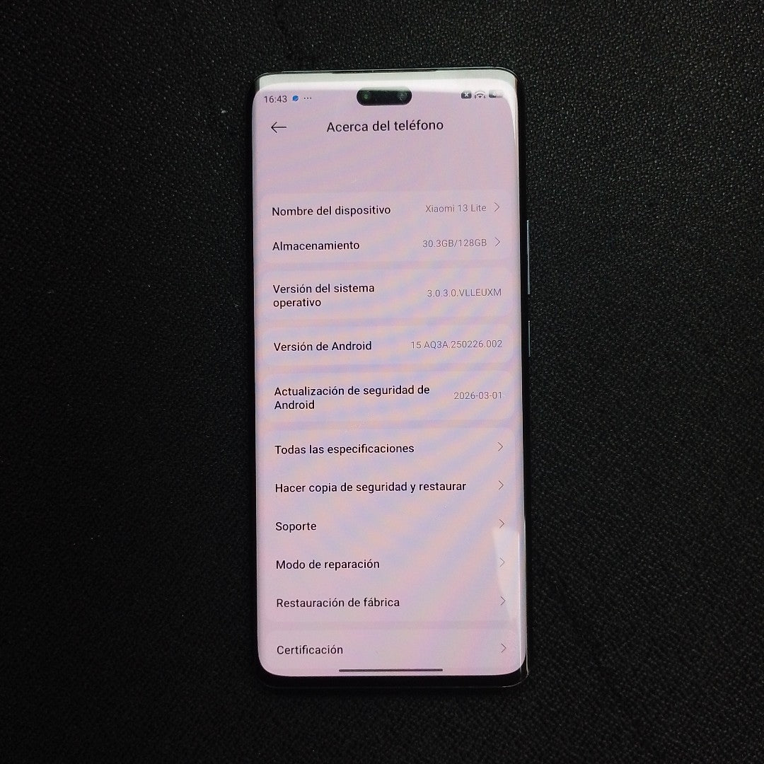 CELULAR XIAOMI 13 LITE 2210129SG (2023) 128 GB 8 GB RAM (SEMINUEVO)
