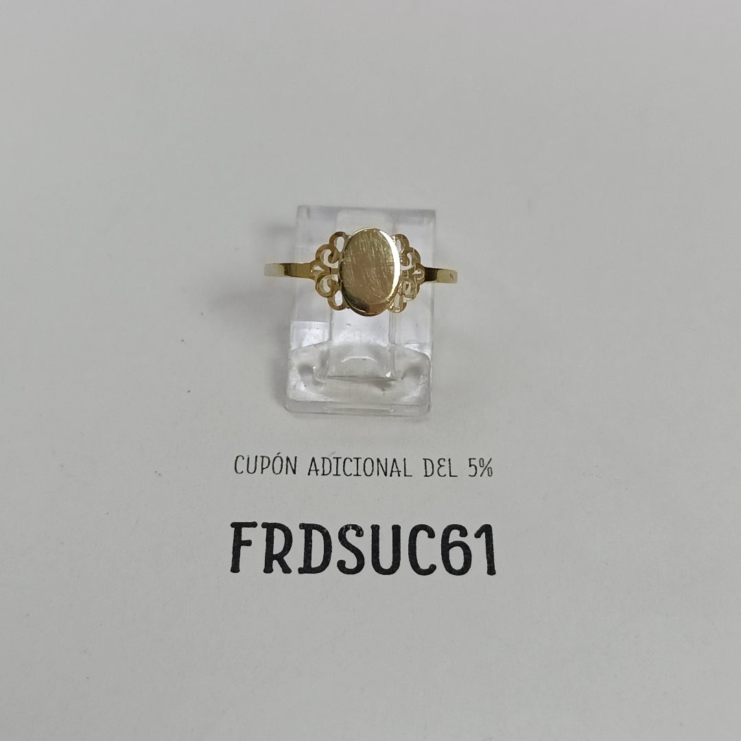 ANILLOS ANILLITO 10K TALLA 8 1 GR (NUEVO)