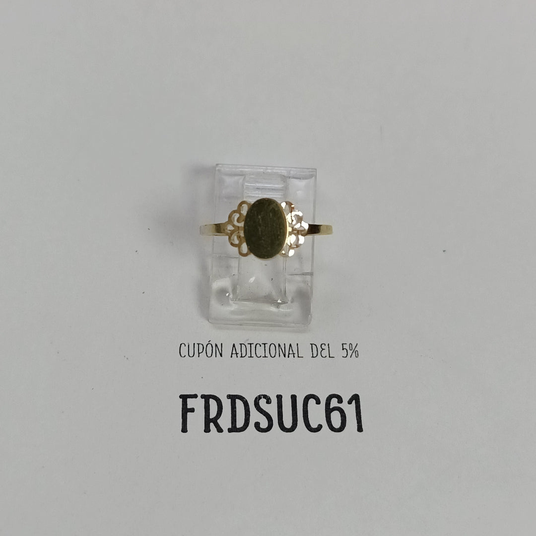 ANILLOS ANILLITO 10K TALLA 7 0.9 GR (NUEVO)