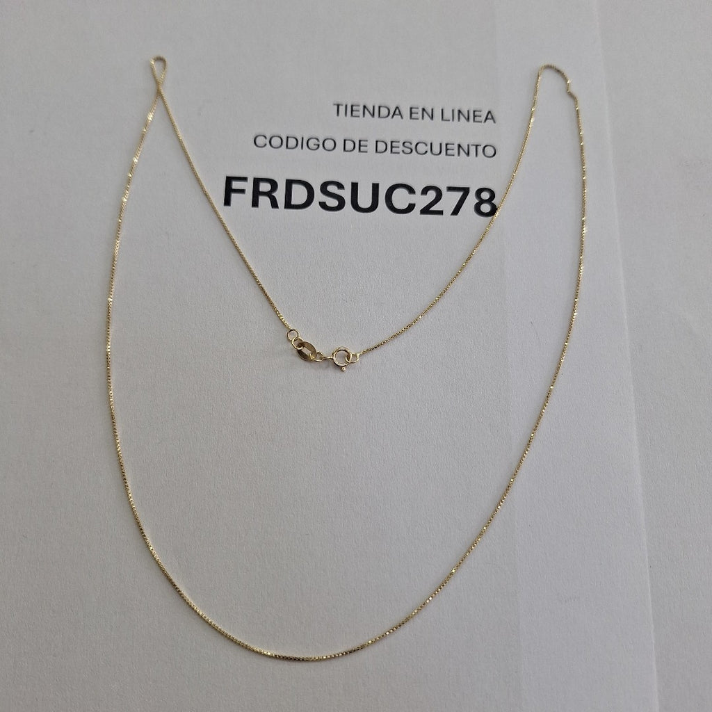 CADENA VENECIANO 14K 55 CM 1.8 GR (NUEVO)
