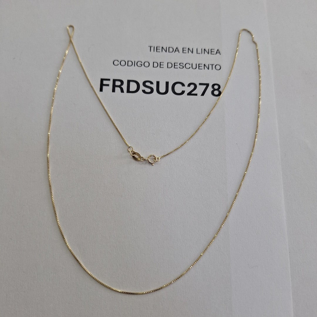 CADENA VENECIANO 14K 55 CM 1.8 GR (NUEVO)