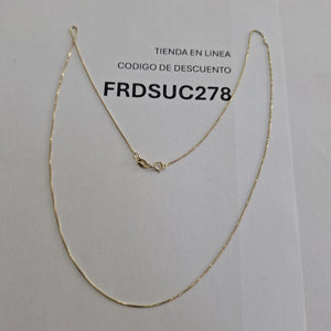 CADENA VENECIANO 14K 55 CM 1.8 GR (NUEVO)
