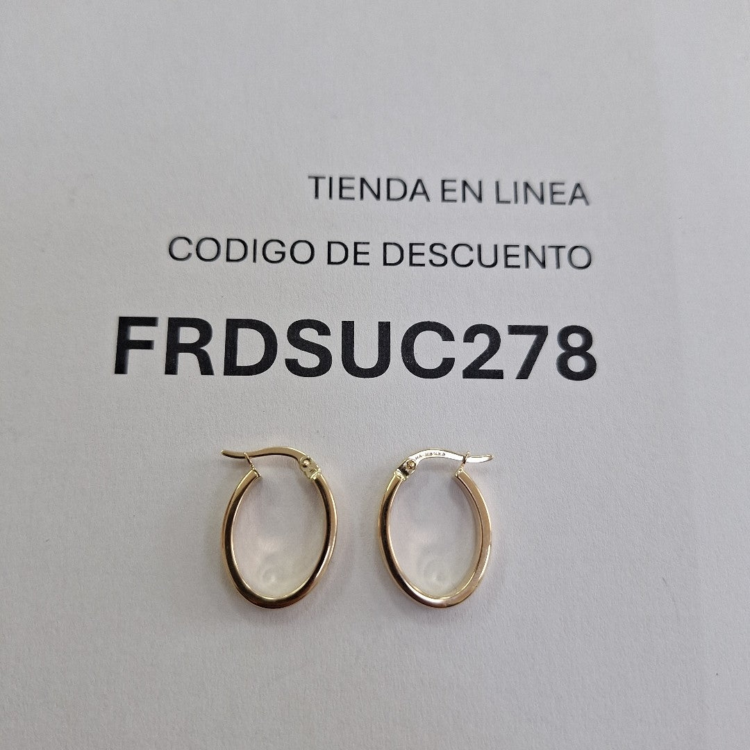 ARRACADAS ORO 14K 1.5 (NUEVO)