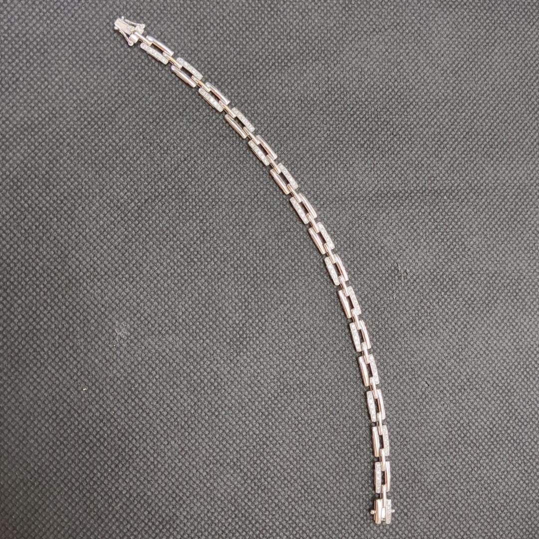 PULSERA ORO BLANCO 18 K 12,20 GRMS (SEMINUEVO)