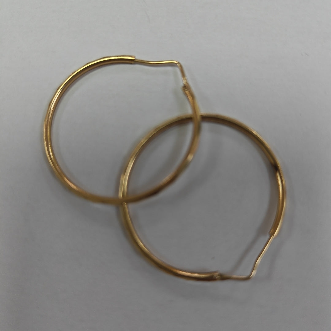 ARRACADAS PAR ORO 14 K 2.3 GRMS (SEMINUEVO)
