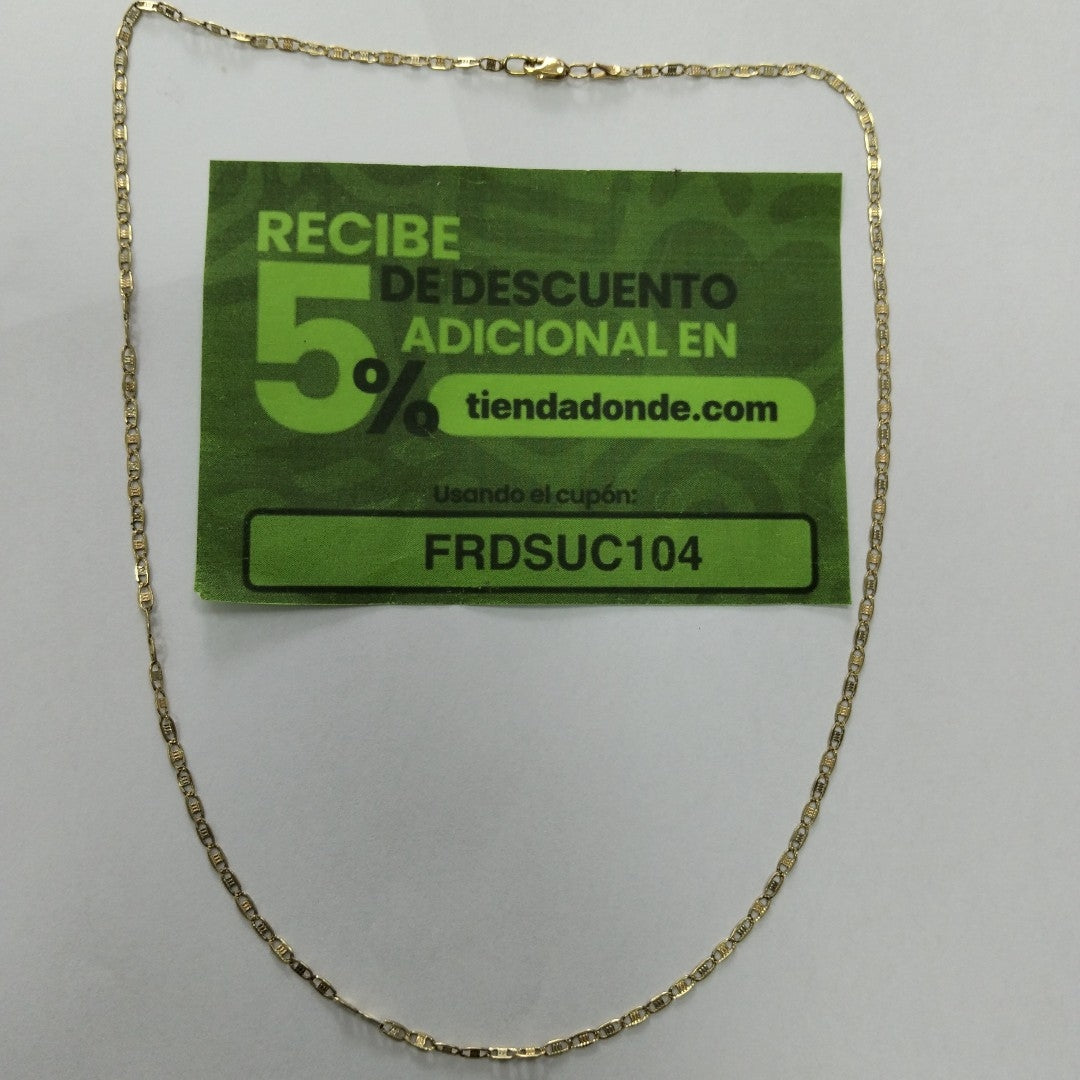 CADENA ORO 14 K 4.5 GRMS (SEMINUEVO)