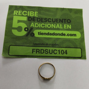 ANILLO ORO 10 K 1.6 GRMS (SEMINUEVO)