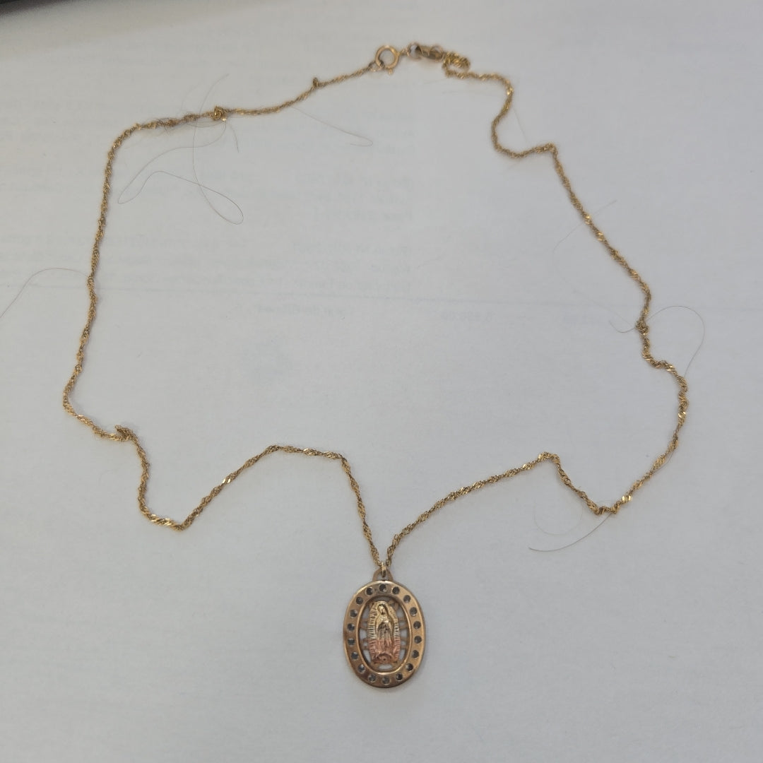CADENA, DIJE ORO 10 K 2 GRMS (SEMINUEVO)