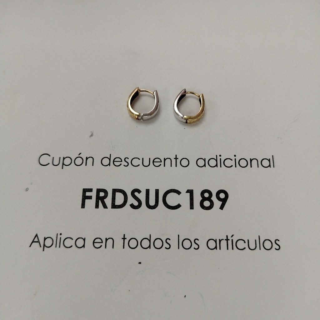 ARRACADAS PAR ORO 14 K 1.1 GRMS (SEMINUEVO)
