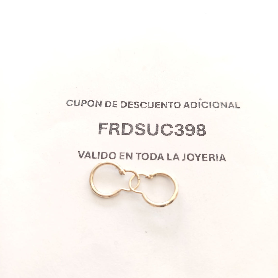ARRACADAS PAR ORO 10 K 0.7 GRMS (SEMINUEVO)
