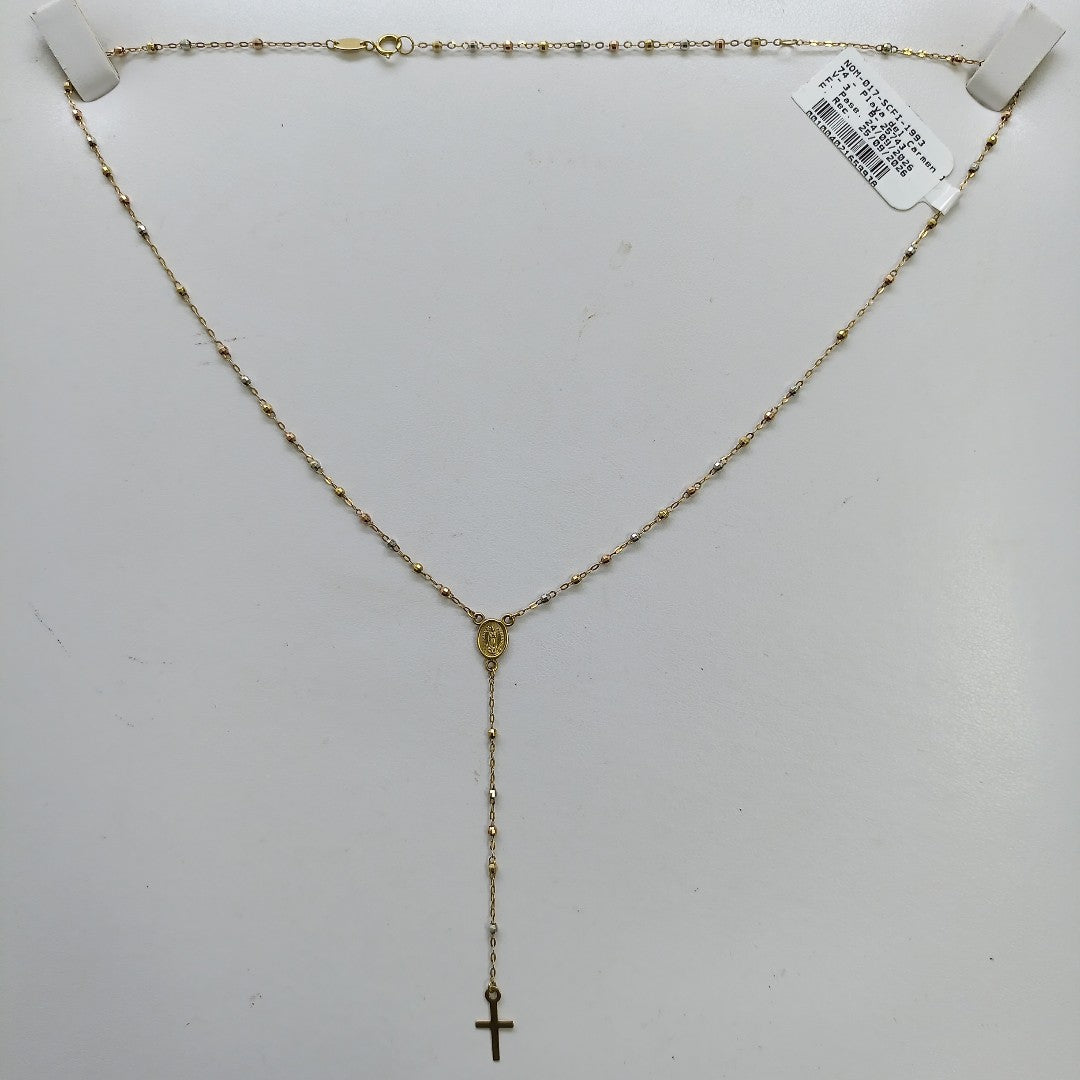 CADENA ORO COMBINADO 10 K 2,40 GRMS (SEMINUEVO)