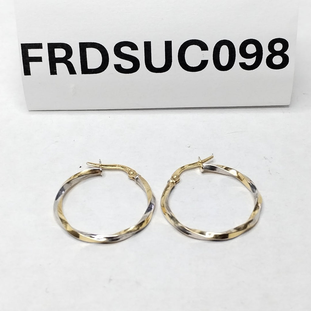 ARRACADAS PAR ORO COMBINADO 14 K 1,00 GRMS (SEMINUEVO)