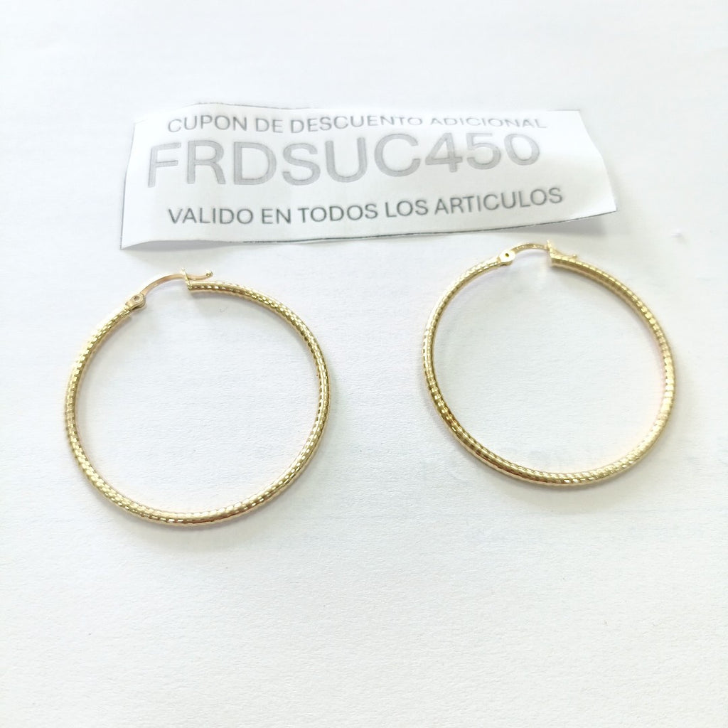 ARRACADAS PAR ORO 14 K 3.7 GRMS (SEMINUEVO)