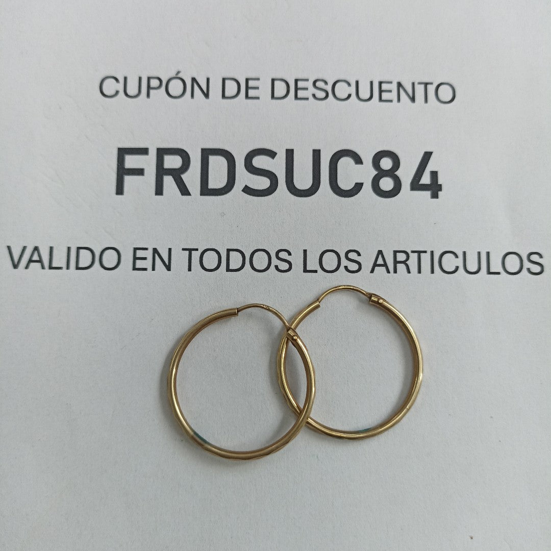 ARRACADAS PAR ORO 8 K 1.8 GRMS (SEMINUEVO)