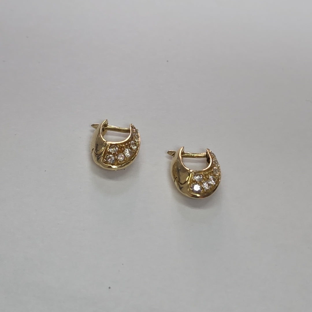 ARRACADAS PAR ORO 14 K 3,80 GRMS (SEMINUEVO)