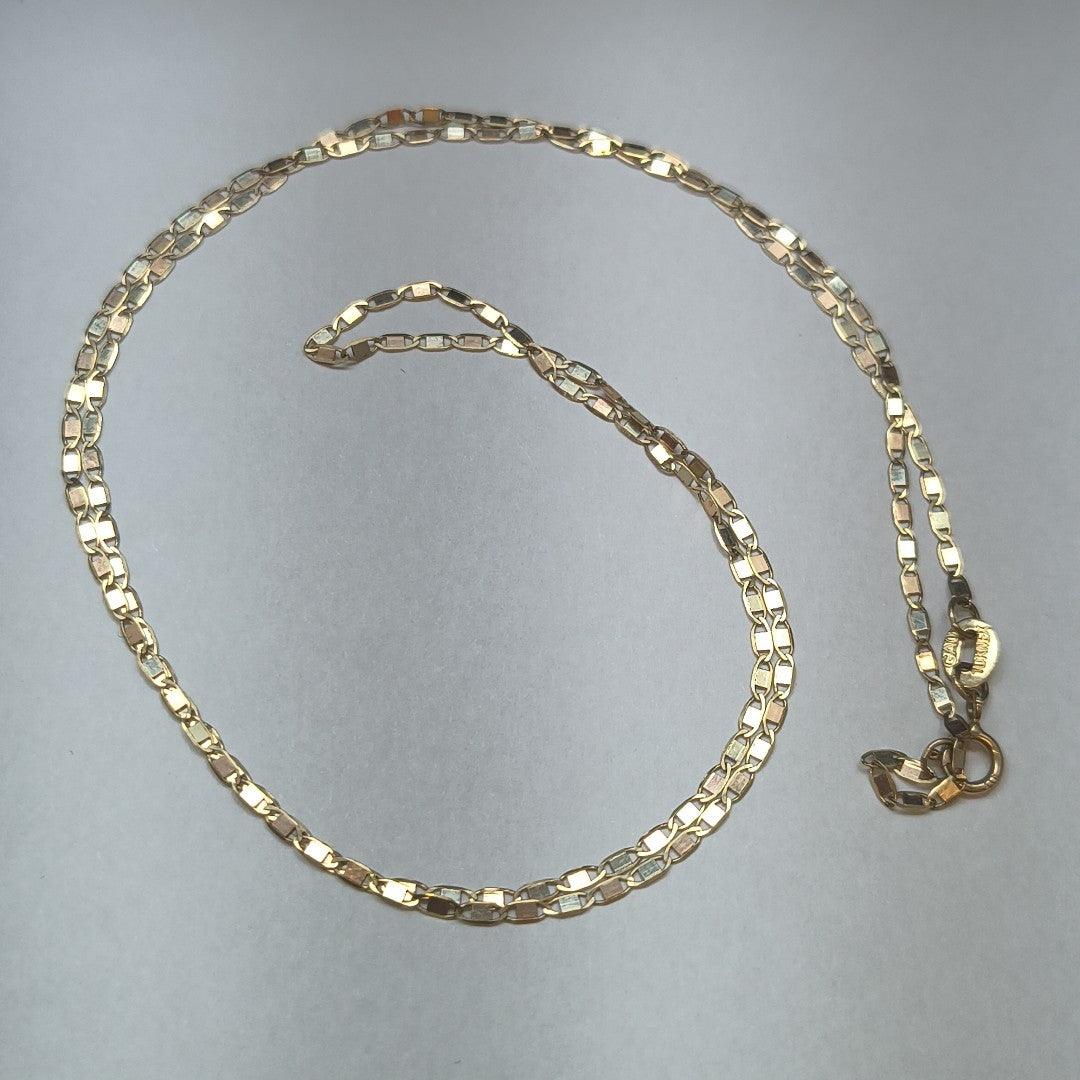 CADENA ORO COMBINADO 10 K 1.7 GRMS (SEMINUEVO)