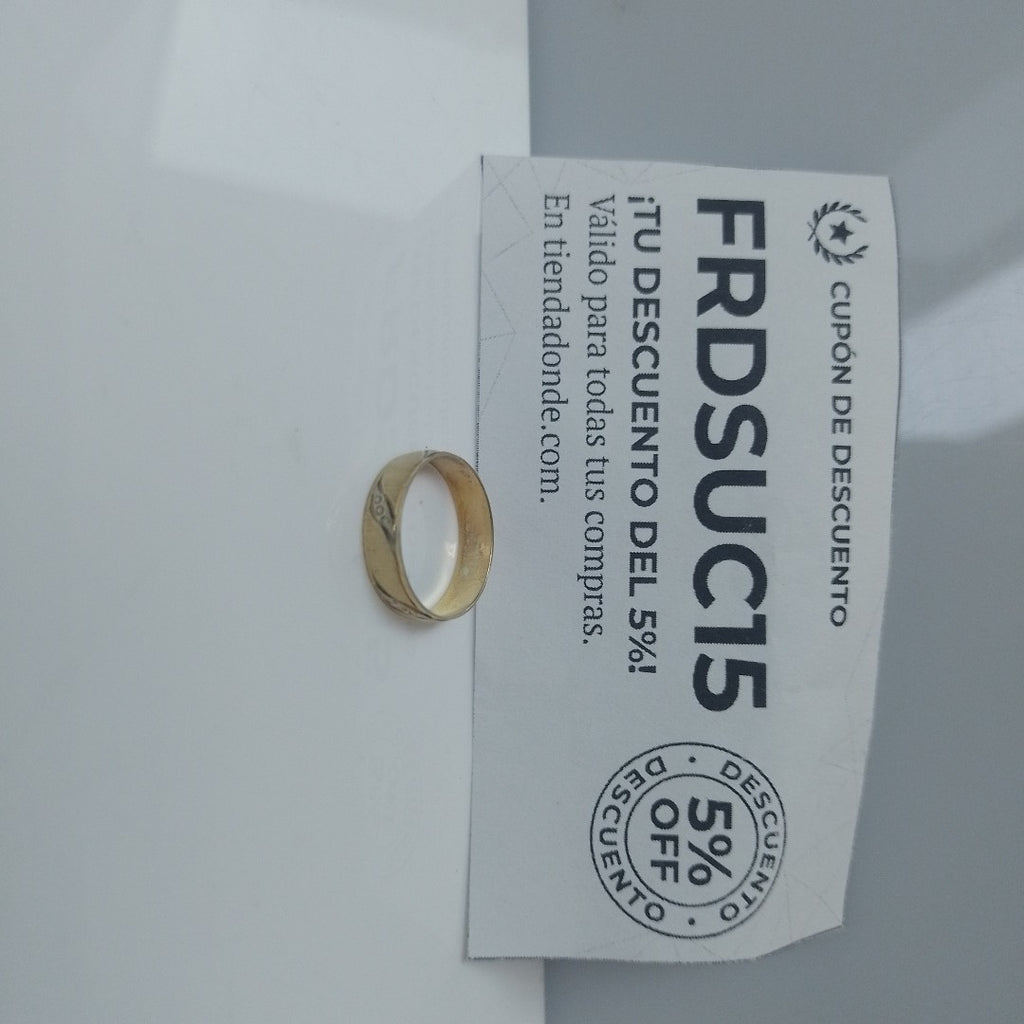 ARGOLLA ORO, RODIADO 14 K 1.1 GRMS (SEMINUEVO)