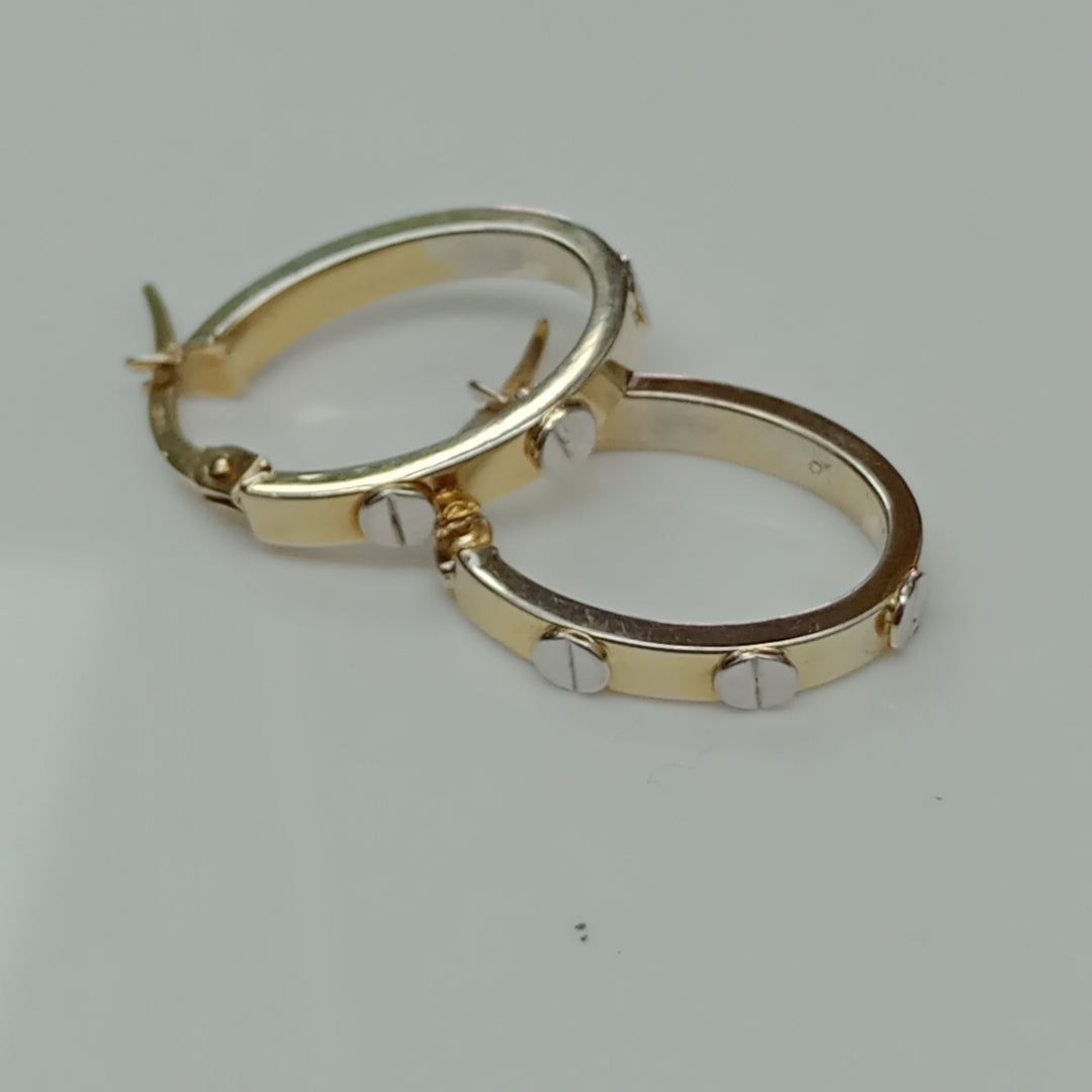 ARRACADAS PAR ORO 14 K 1,50 GRMS (SEMINUEVO)