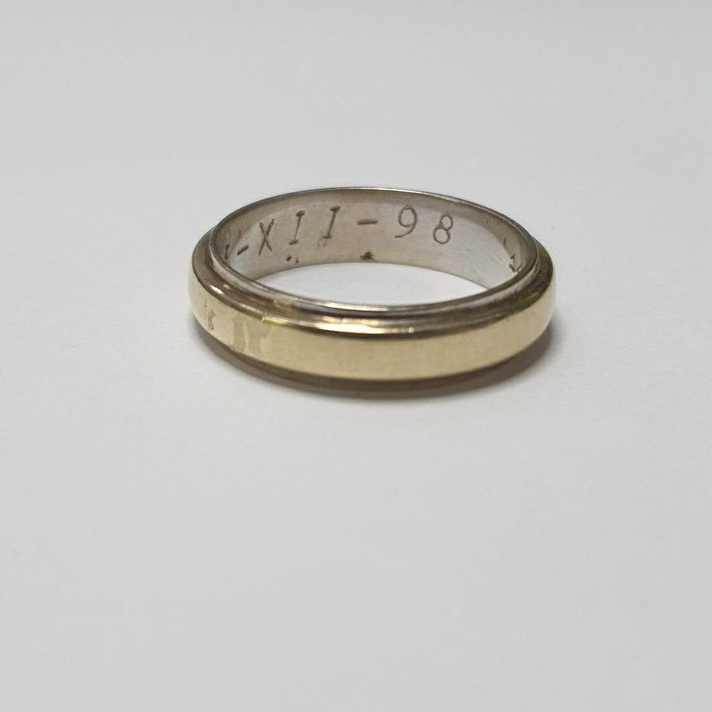 ARGOLLA ORO COMBINADO 14 K 4,40 GRMS (SEMINUEVO)