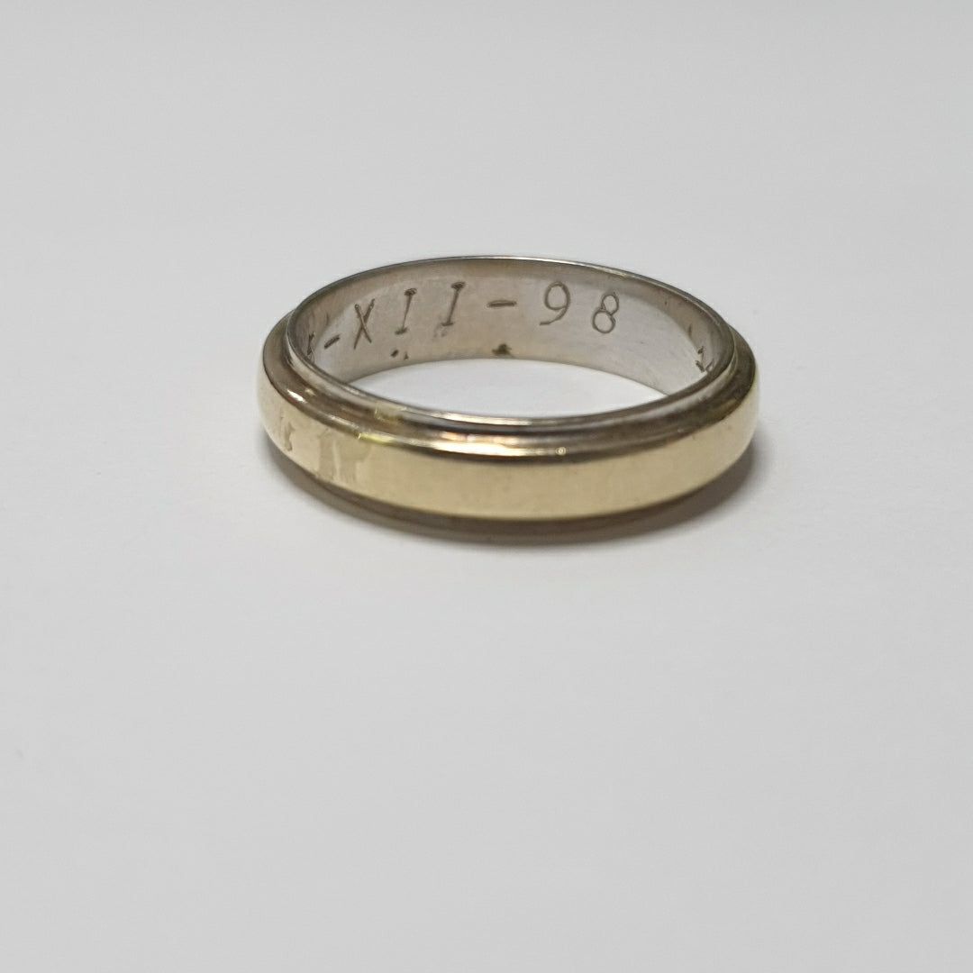ARGOLLA ORO COMBINADO 14 K 4,40 GRMS (SEMINUEVO)