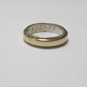ARGOLLA ORO COMBINADO 14 K 4,40 GRMS (SEMINUEVO)