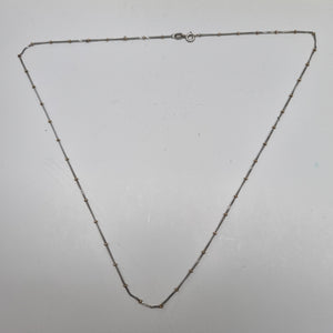 CADENA ORO, ORO BLANCO 14 K 2.5 GRMS (SEMINUEVO)