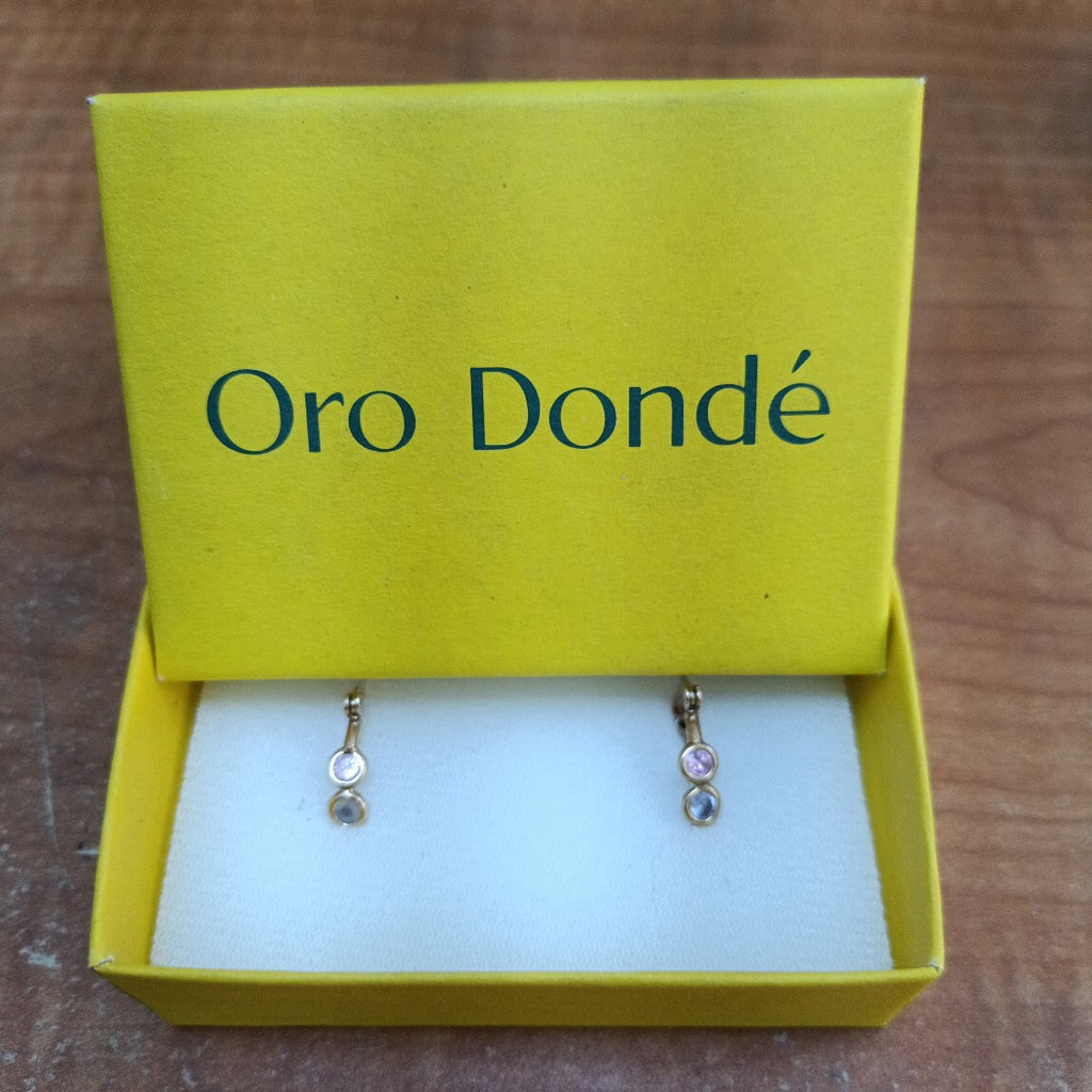 ARRACADAS PAR ORO 14 K 1.6 GRMS (SEMINUEVO)