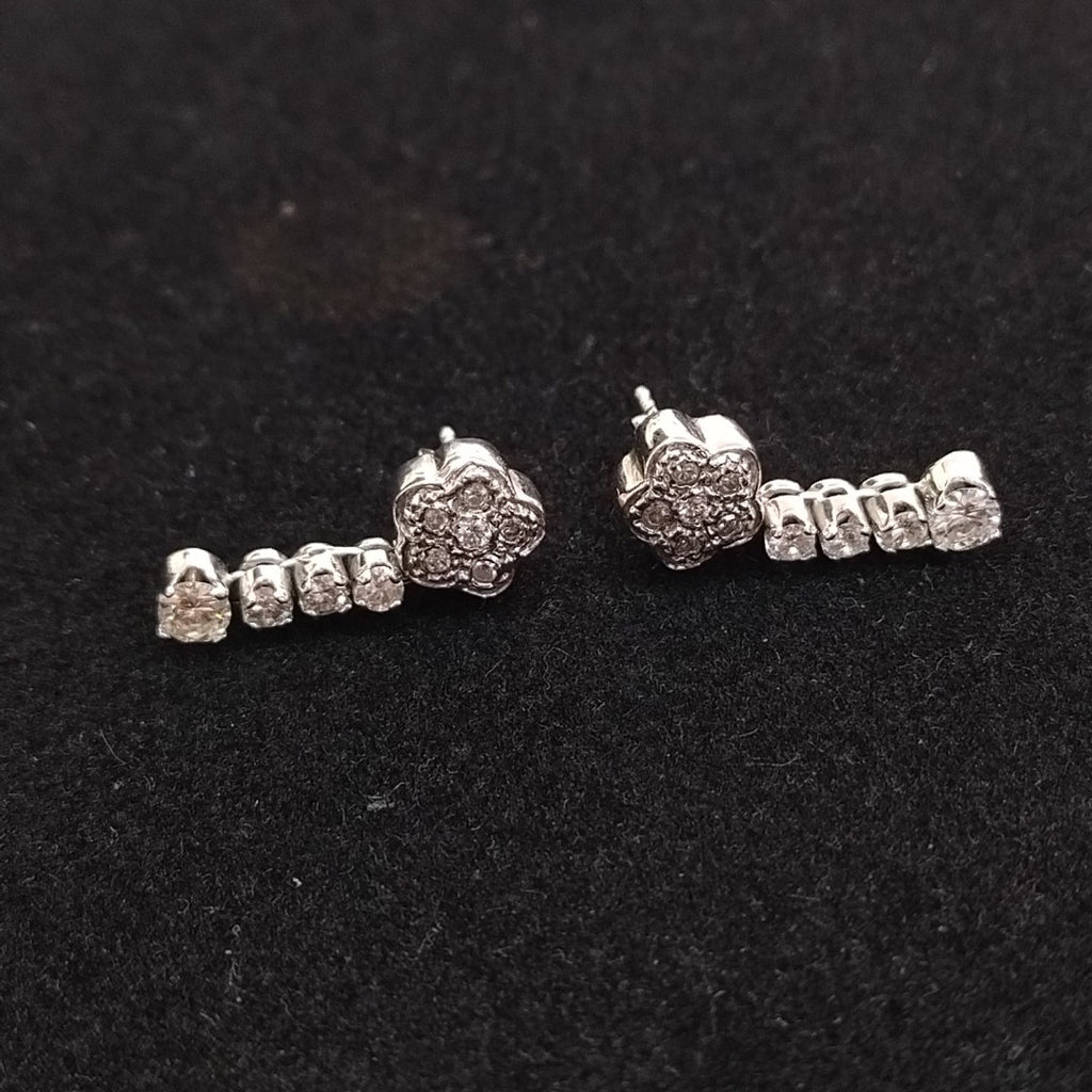 BROQUELES PAR ORO BLANCO 14 K 4,30 GRMS (SEMINUEVO)