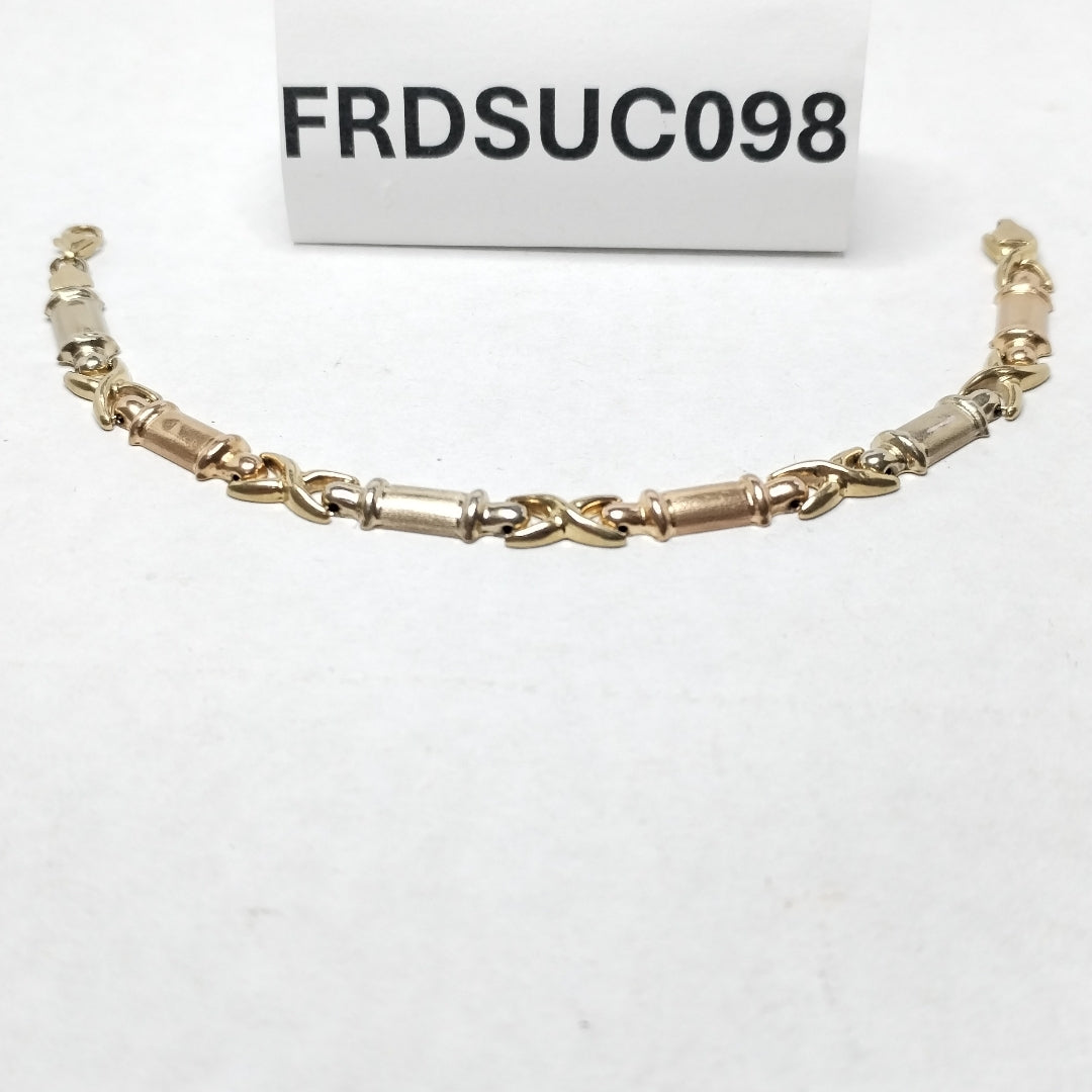 PULSERA ORO, ORO COMBINADO 14 K 5.8 GRMS (SEMINUEVO)