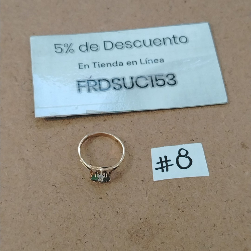 ANILLO ORO 8 K 1.6 GRMS (SEMINUEVO)
