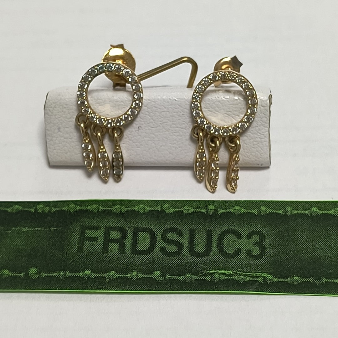 BROQUELES PAR ORO 14 K 2 GRMS (SEMINUEVO)