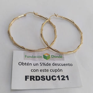 ARRACADAS PAR ORO 10 K 3.5 GRMS (SEMINUEVO)