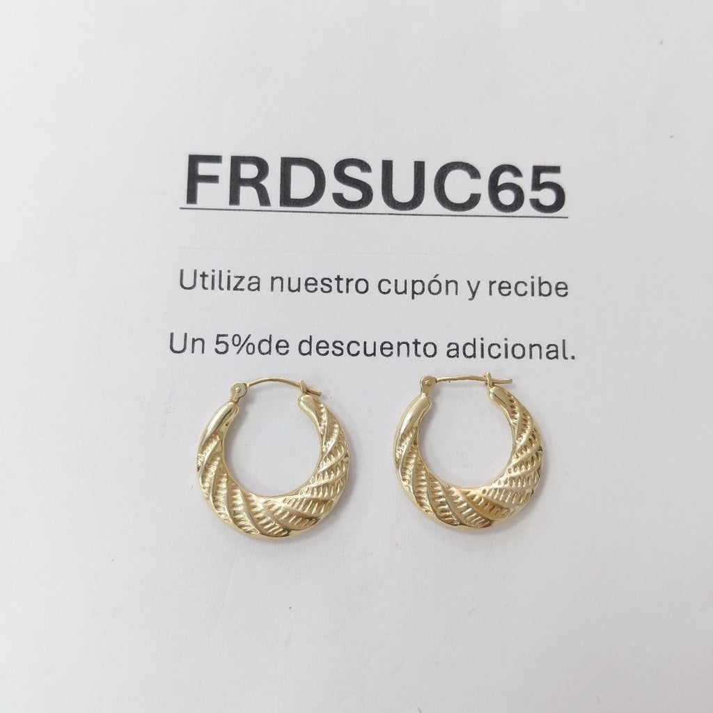 ARRACADAS PAR ORO 10 K 1.5 GRMS (SEMINUEVO)