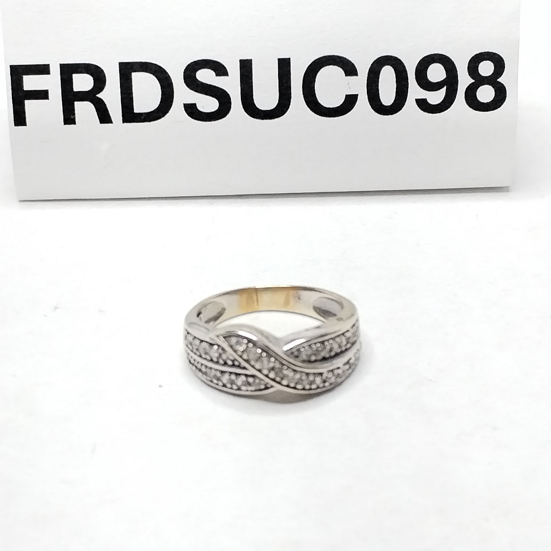 ANILLO ORO BLANCO 14 K 4.6 GRMS (SEMINUEVO)