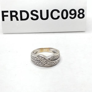 ANILLO ORO BLANCO 14 K 4.6 GRMS (SEMINUEVO)