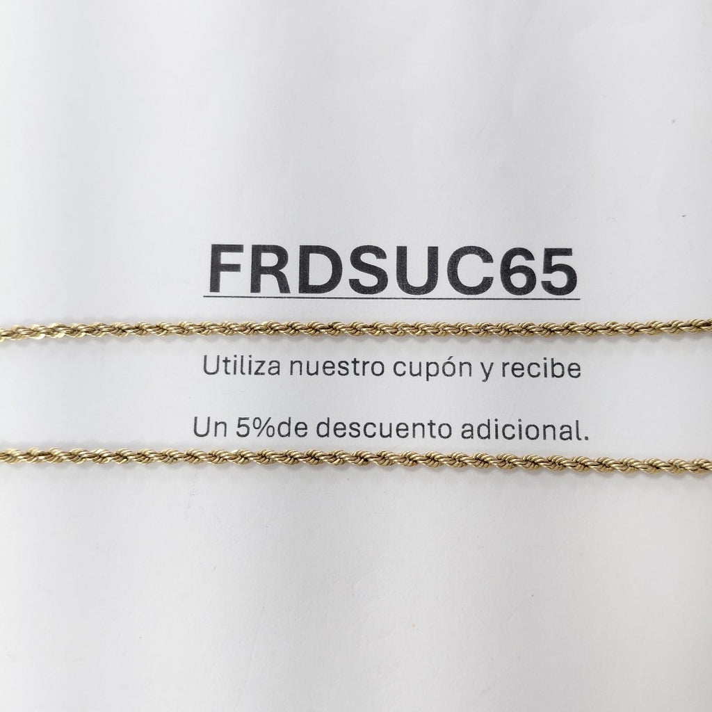 CADENA ORO 10 K 2.5 GRMS (SEMINUEVO)