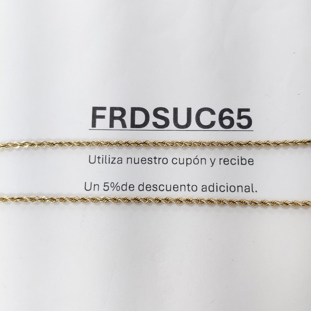 CADENA ORO 10 K 2.5 GRMS (SEMINUEVO)