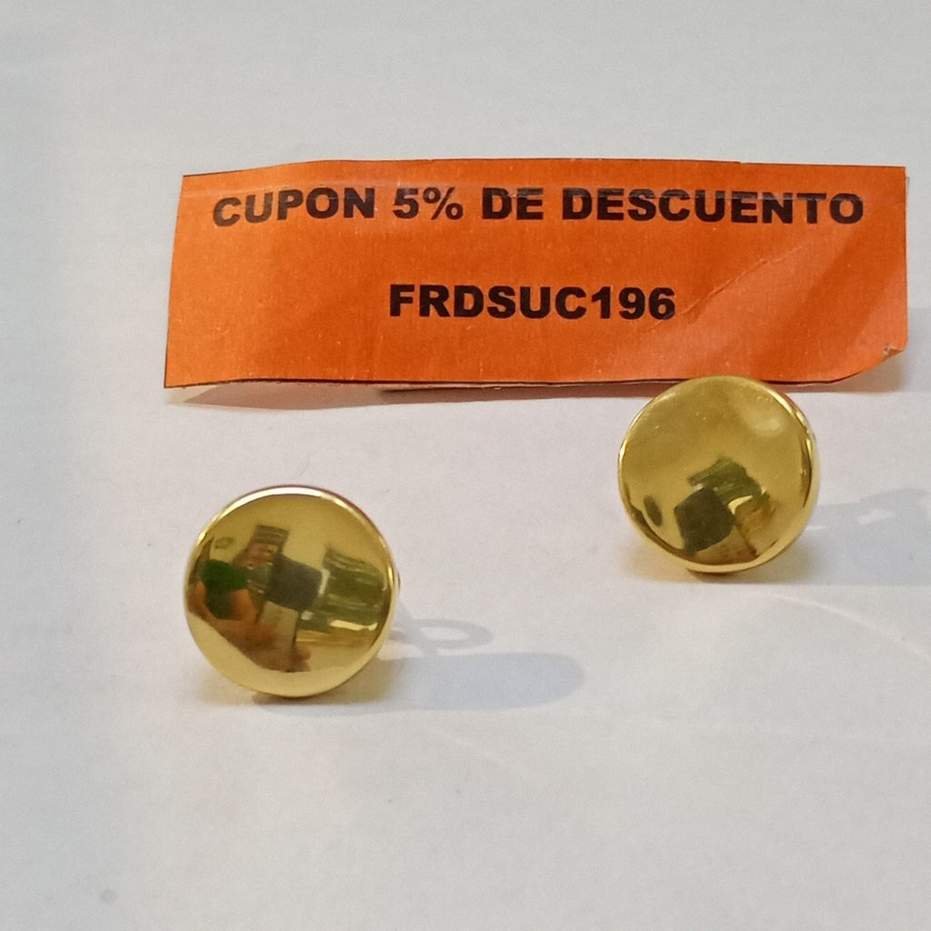ARETES PAR ORO 14 K 3.5 GRMS (SEMINUEVO)