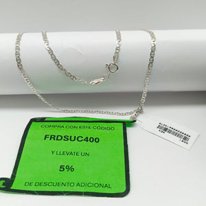 CADENA TEJIDO GUCHI PLATA .925 55 CM 3.7 GR (NUEVO)