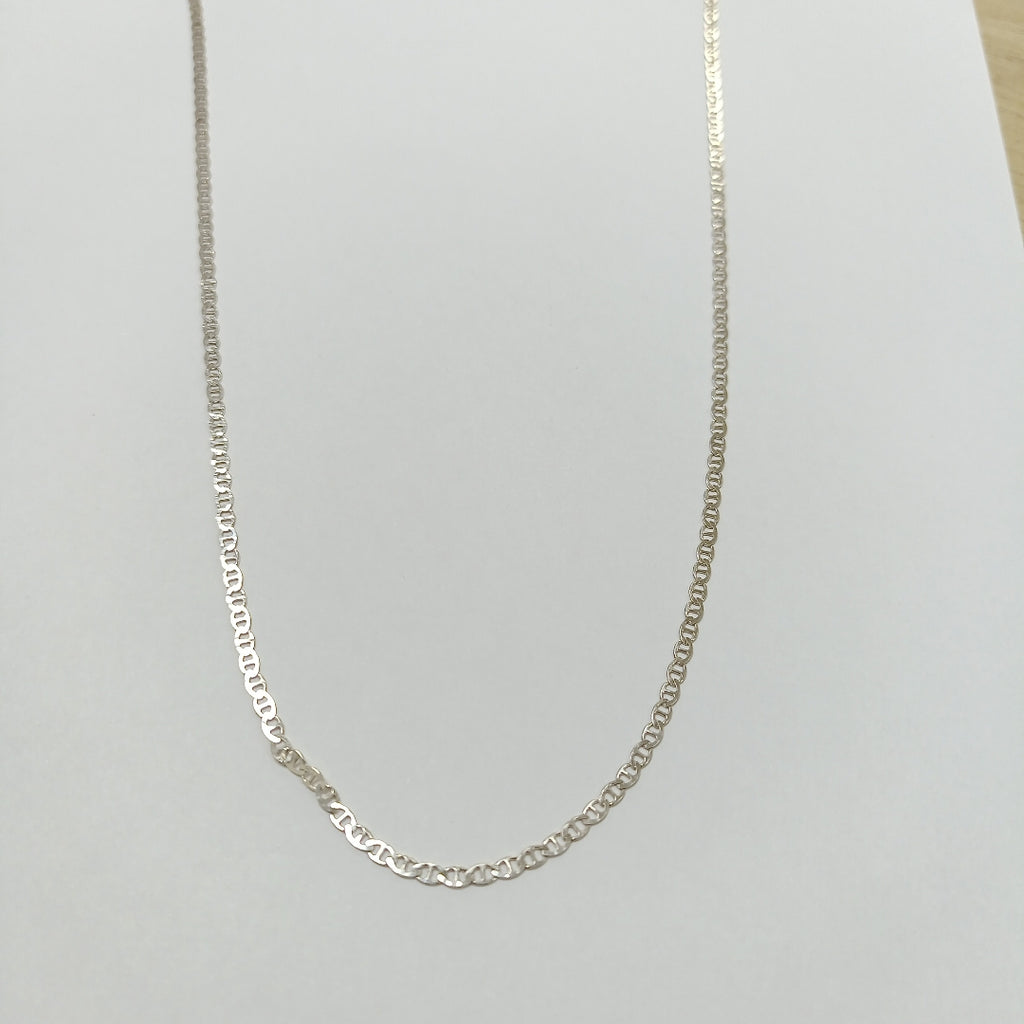 CADENA TEJIDO GUCHI PLATA .925 55 CM 3.3 GR (NUEVO)