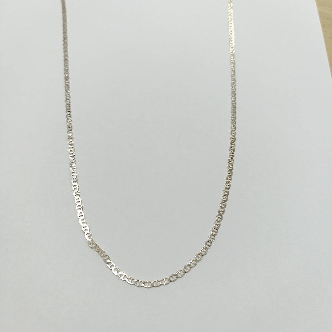 CADENA TEJIDO GUCHI PLATA .925 55 CM 3.3 GR (NUEVO)