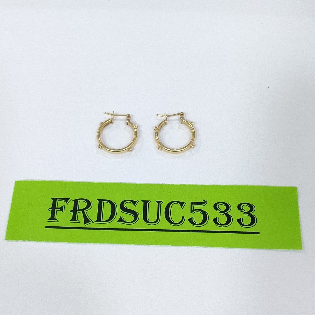 ARRACADAS PAR ORO 14 K 3.1 GRMS (SEMINUEVO)