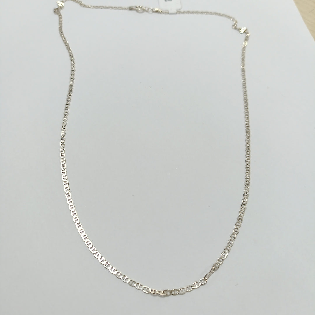 CADENA TEJIDO GUCHI PLATA .925 55 CM 3.6 GR (NUEVO)