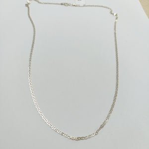 CADENA TEJIDO GUCHI PLATA .925 55 CM 3.6 GR (NUEVO)