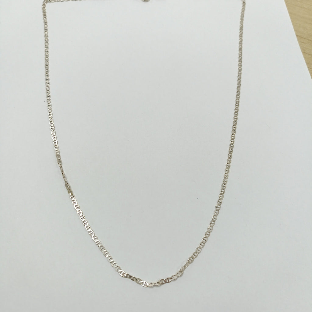 CADENA TEJIDO GUCHI PLATA .925 55 CM 3.6 GR (NUEVO)
