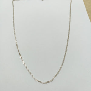 CADENA TEJIDO GUCHI PLATA .925 55 CM 3.6 GR (NUEVO)