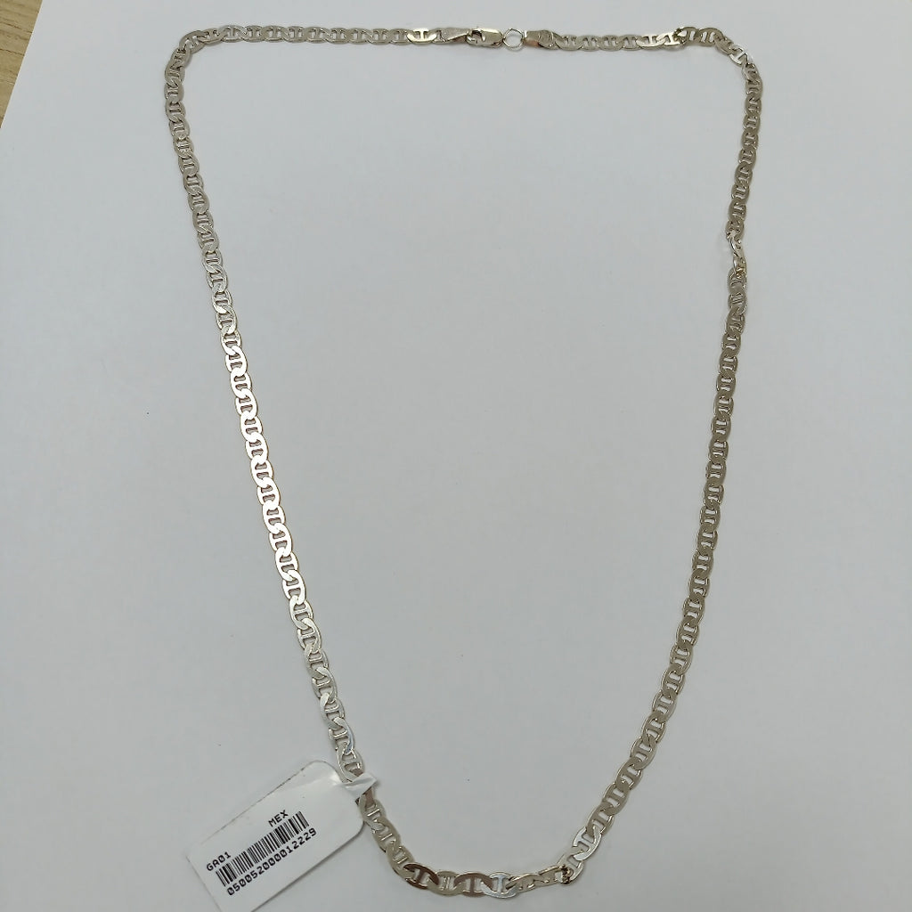 CADENA TEJIDO GUCHI PLATA .925 55 CM 12.5 GR (NUEVO)