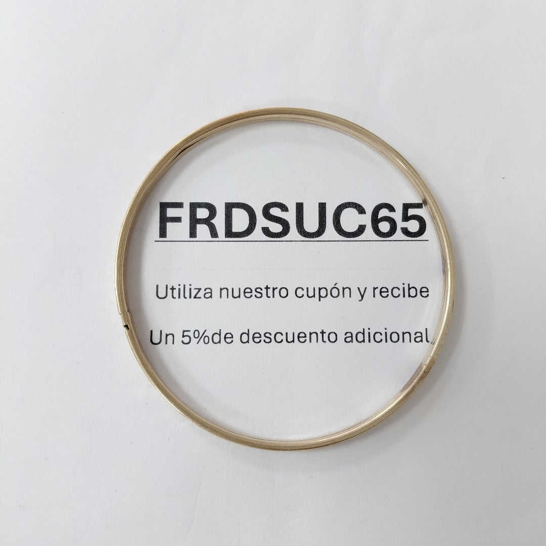 PULSERA RIGIDA ORO 10 K 5 GRMS (SEMINUEVO)