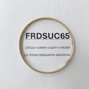 PULSERA RIGIDA ORO 10 K 5 GRMS (SEMINUEVO)