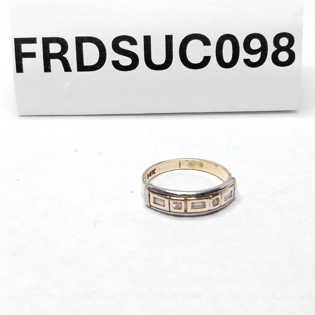 ANILLITO ORO COMBINADO 14 K 3.3 GRMS (SEMINUEVO)